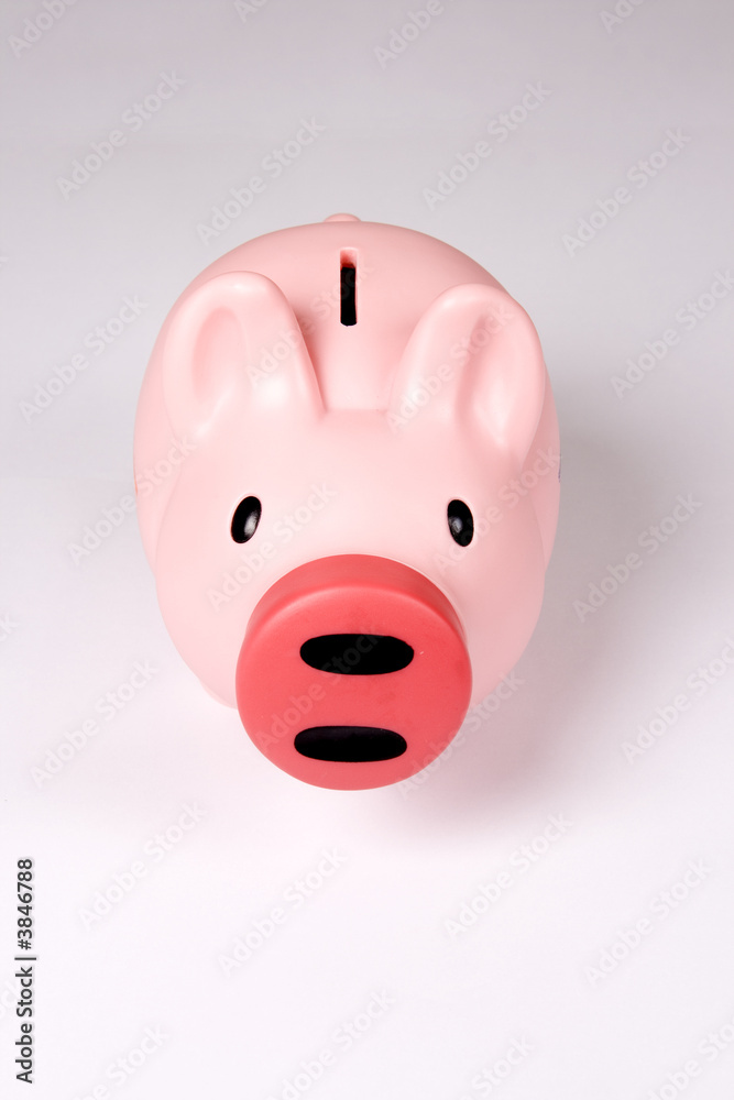 Piggy bank, frontal shot. Easy to cut Piggy bank, frontal shot. Easy to cut