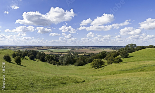 view over warwickshire countryside 
