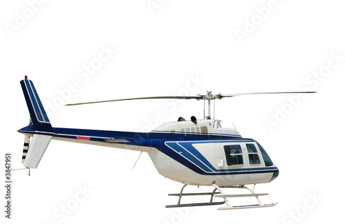 Canvas Print Isolated helicopter