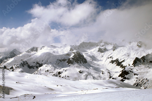 Les alpes depuis la station La Toussuire © JC DRAPIER