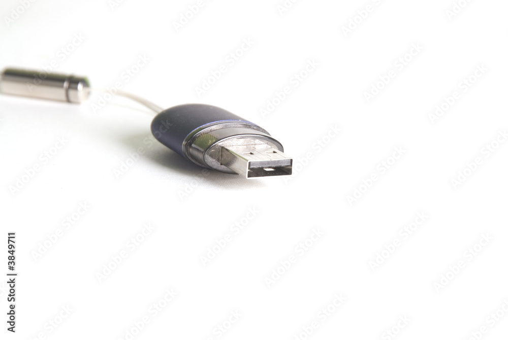 Usb-key on a white background Usb-key on a white background