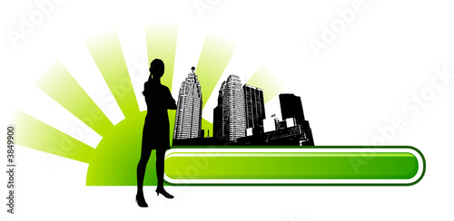 Business Woman label