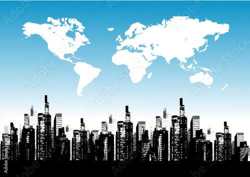 World over the city