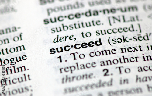 A macro shot of the word 