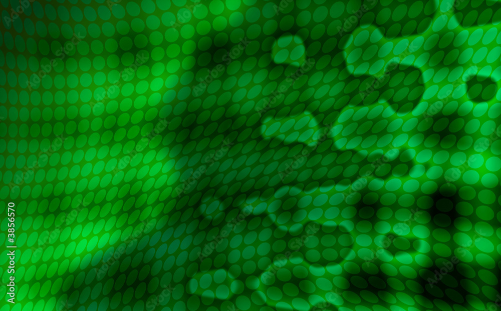 Abstract computer generated  green pattern