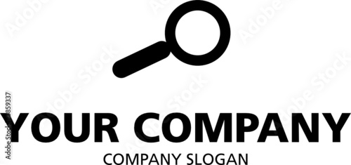 logo mit lupe