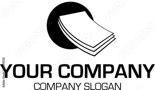 logo mit papier