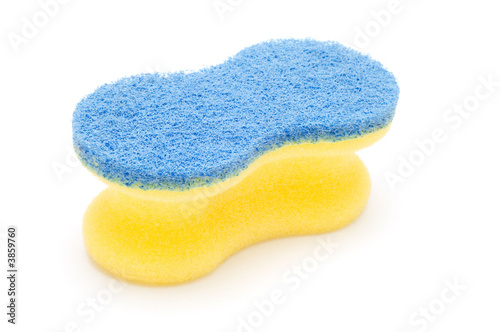 series object on white - Blue sponge