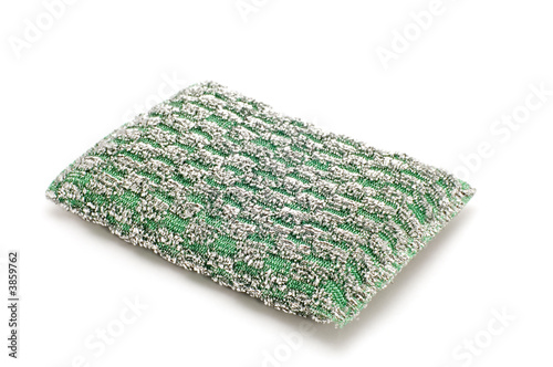 series object on white - Green sponge