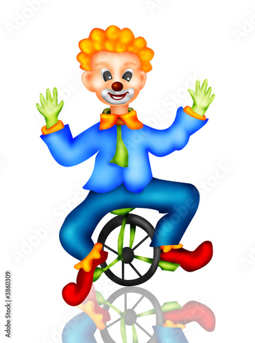 Clown Illustration with Cli...