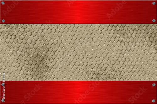 Roter Schlangenhaut Hintergrund