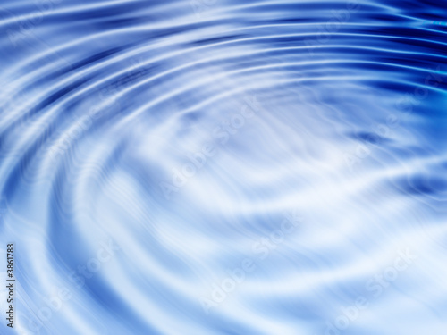 Closeup of blue rippling water