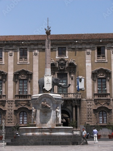 Catania obelisco elefante Municipio piazza Duomo 