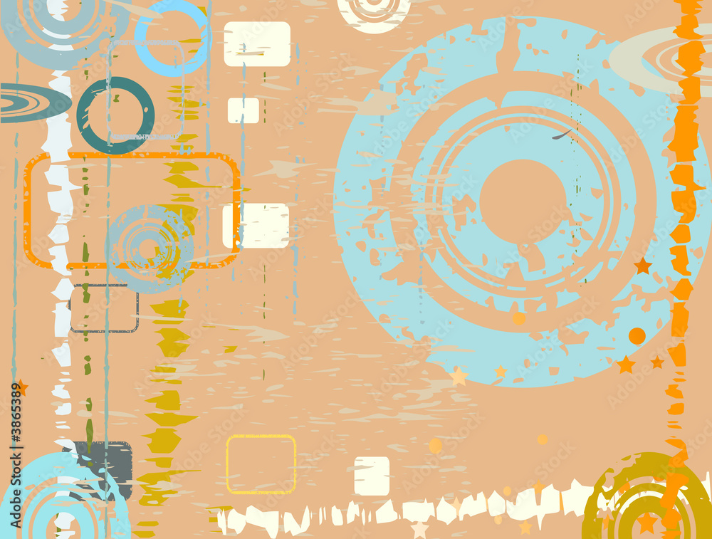 Obraz premium decorative abstract grunge design with circles