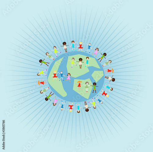kids on a planet earth