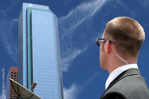 Security agent watching for our peace