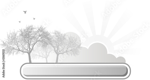 Nature label - Winter