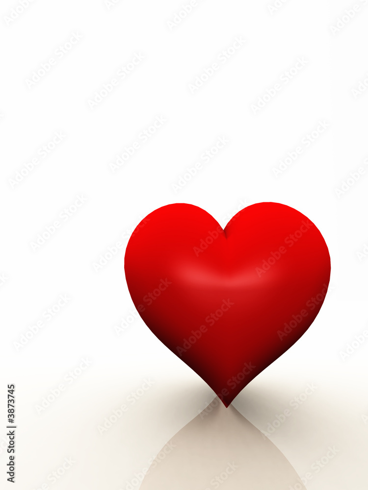 A Heart with Copy Space