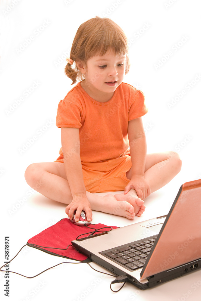 child and laptop child and laptop