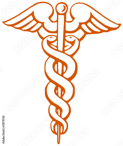 caducee orange