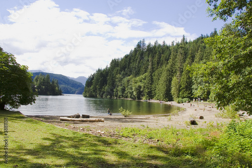 Peaceful lake located in the beautiful Frazier Valley photo