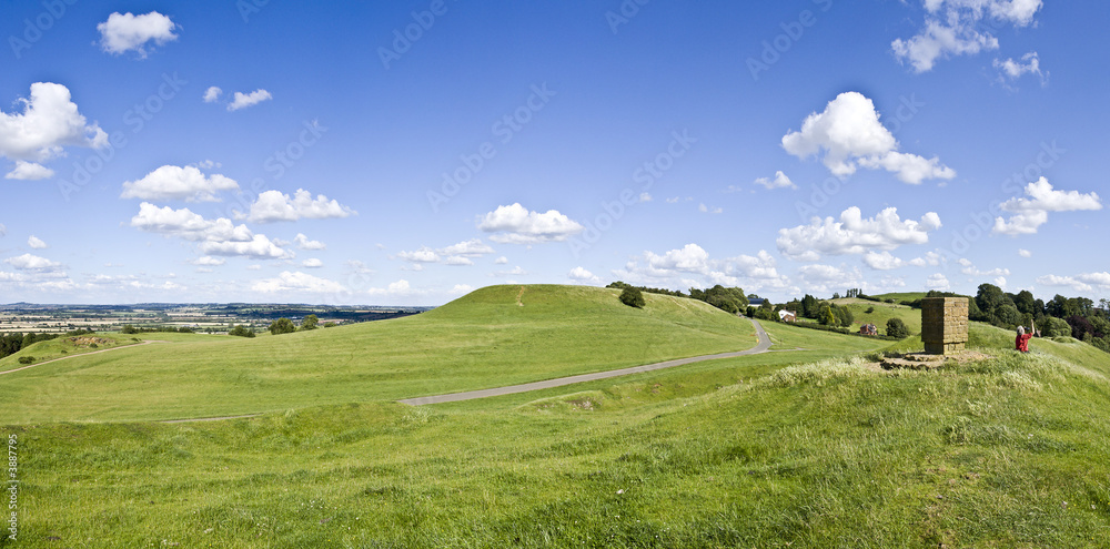 Fototapeta premium view over warwickshire countryside f
