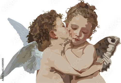 Cupid and Psyche as children