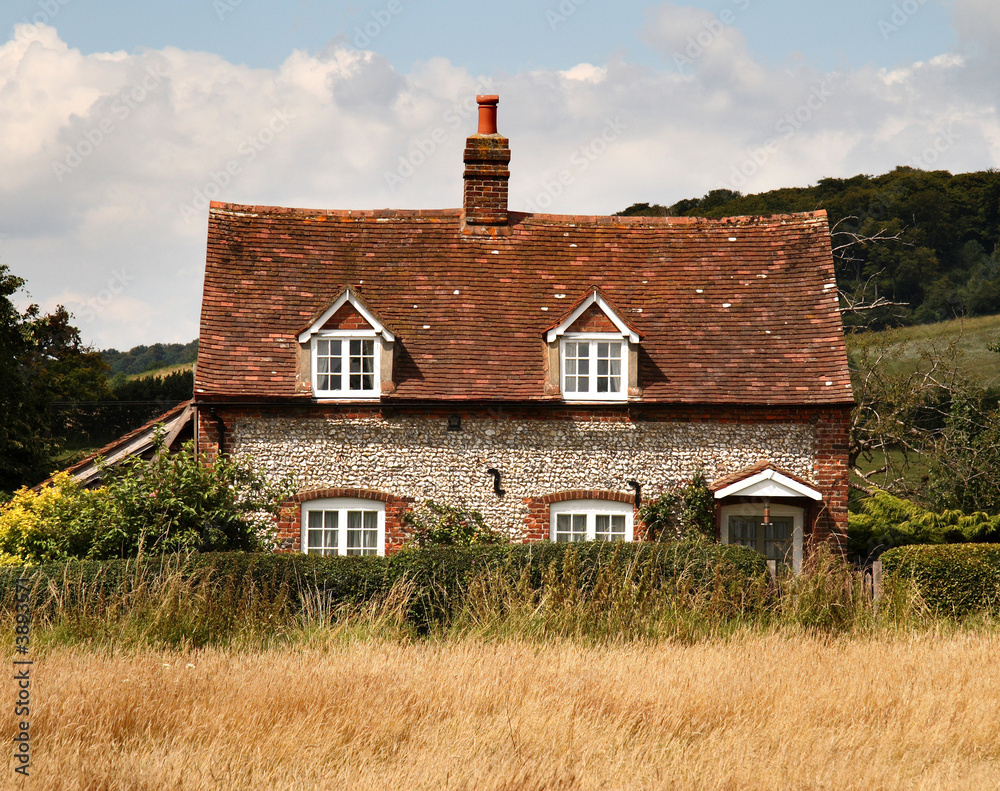 Brick and Flint English Rural Cottage