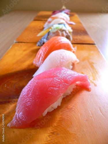 Lovely Sushi in a row
