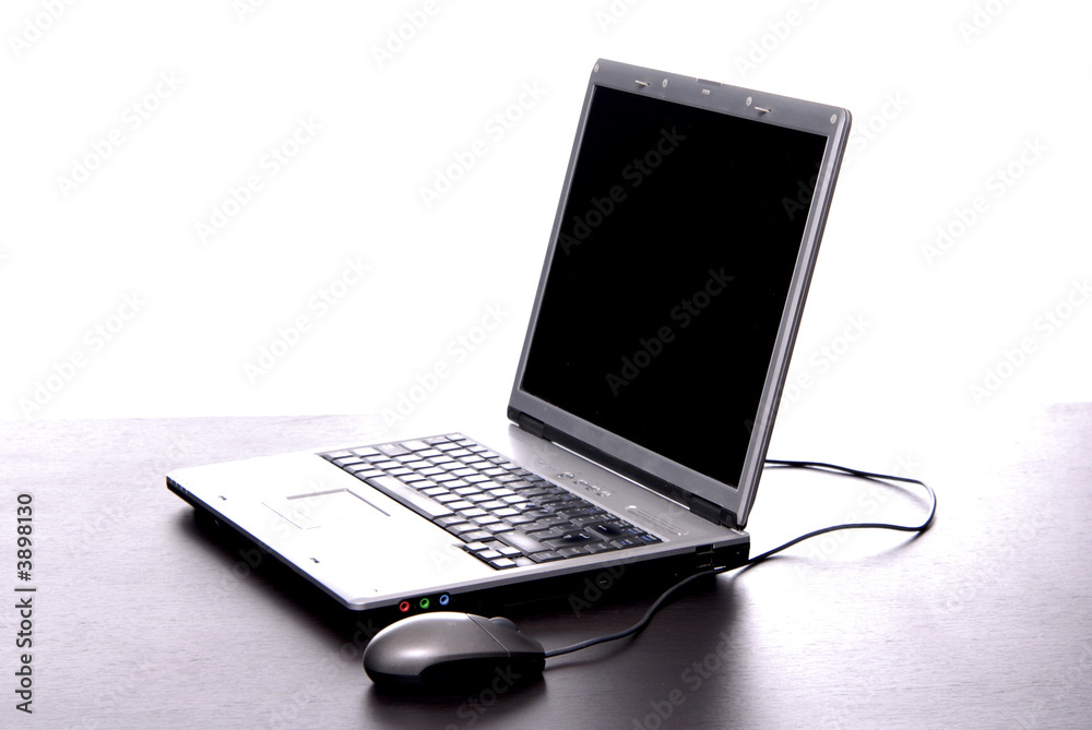 a personal computer isolated on white background a personal computer isolated on white background