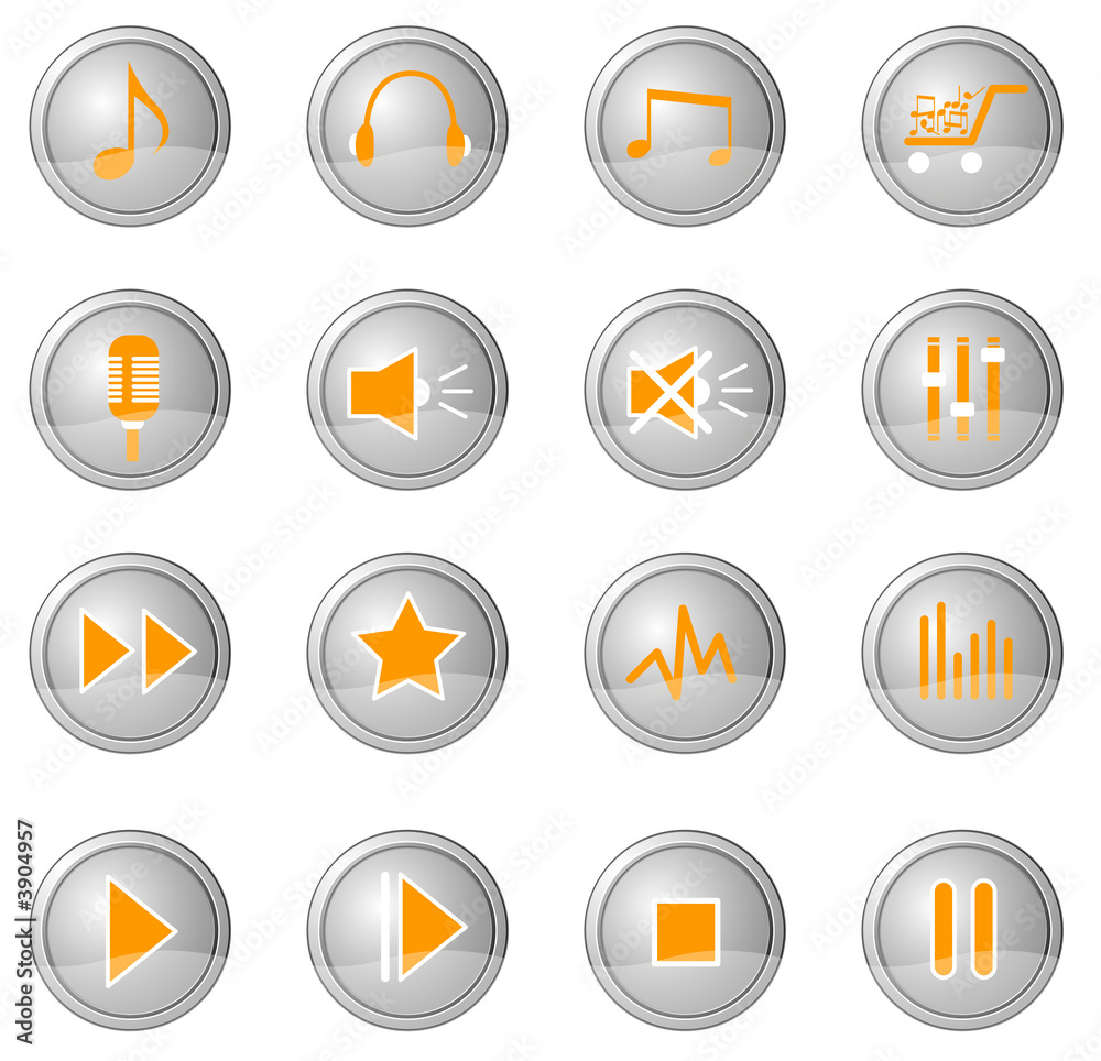 icons symbols buttons for internet subject music icons symbols buttons for internet subject music