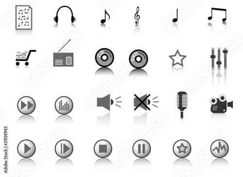 icons symbols buttons for user interface and internet