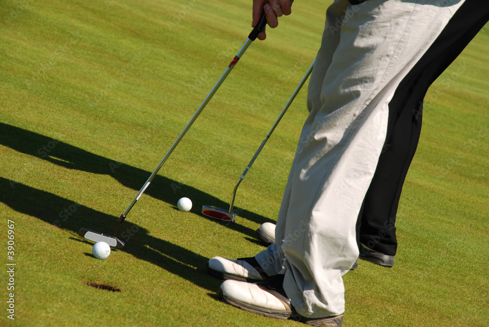 Obraz premium Golf players