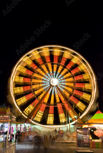 Ferris wheel at night