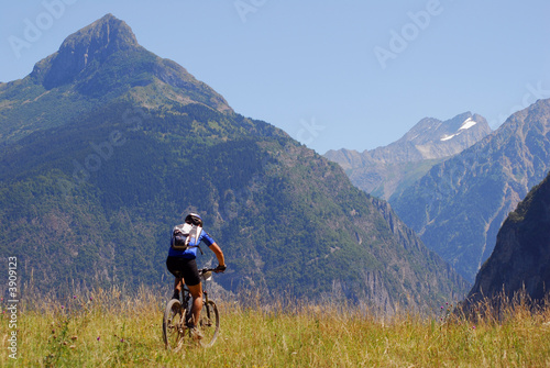 Vélo dans les Alpes