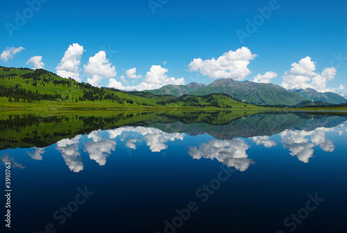 Ideal reflection in lake