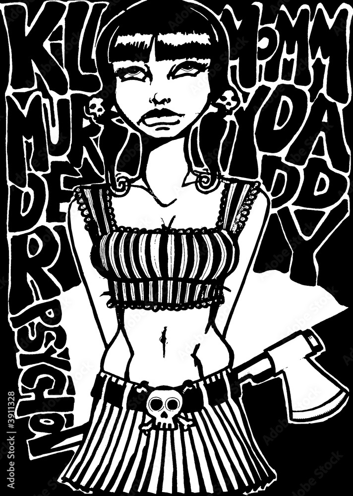 Psycho Girl (monochrom)