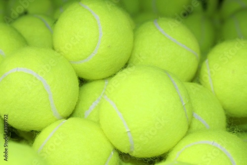 stock balles de tennis photo