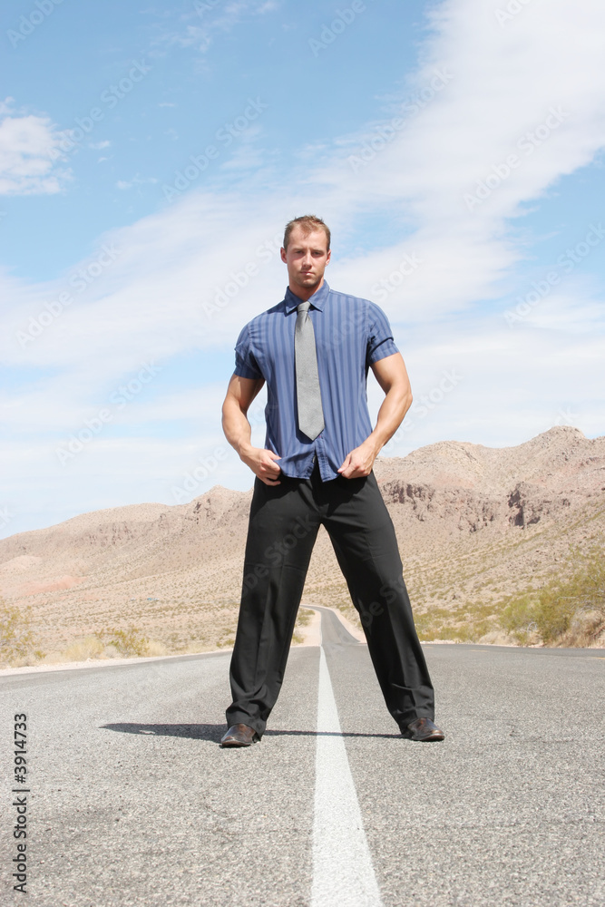 Handsome business man