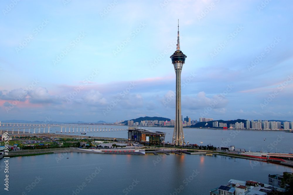 Panorama of Macau city
