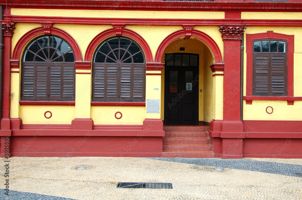 Fototapeta premium Preserved colonial house, Macau