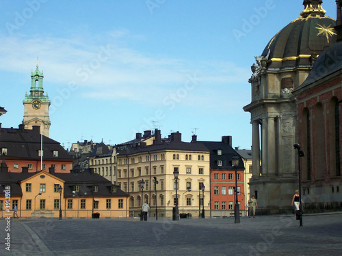 Canvas Print gamla stan stockholm square 04