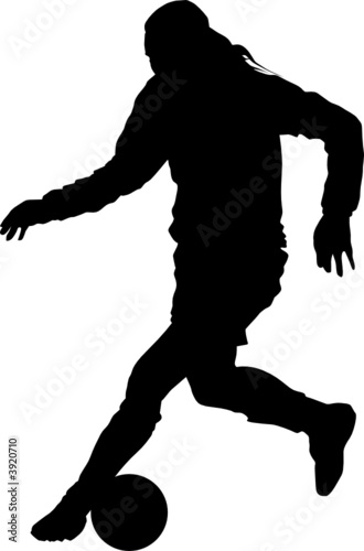 Sport silhouette - Soccer player photo
