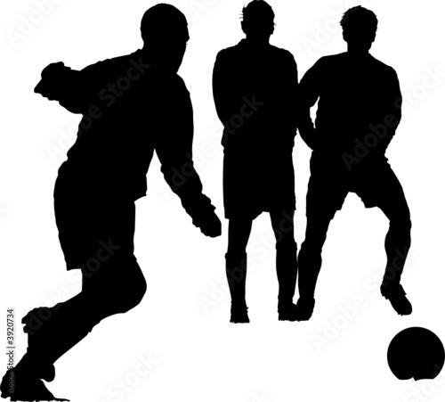 Sport silhouette - Soccer players