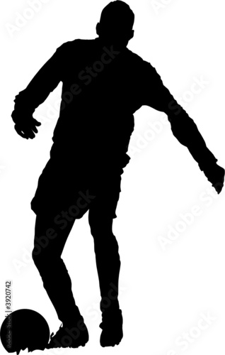 Sport silhouette - Soccer player