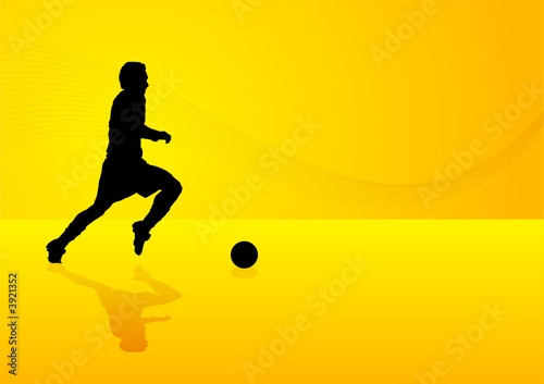 Background soccer player