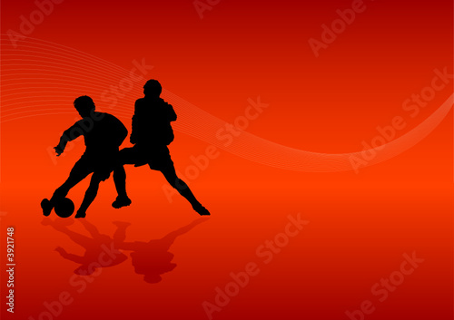Background soccer player