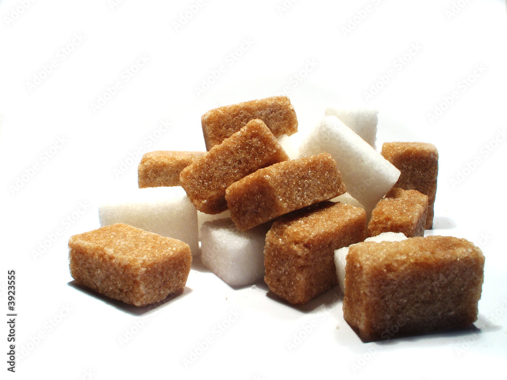 Morceaux de sucre Stock Photo