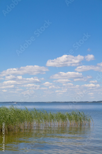 Lake Razna with clouds  captured in Latvia