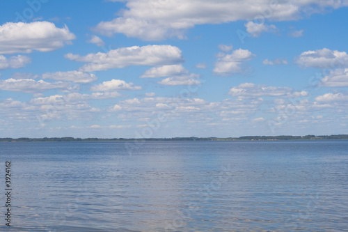 Lake Razna with clouds, captured in Latvia